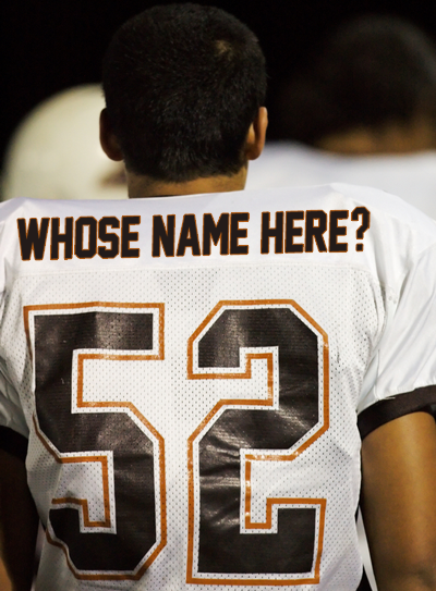 name on back of jersey